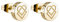 Liebeskind Berlin Damen-Ohrstecker Edelstahl glänzend, Gold, One Size, LJ-0078-E-07