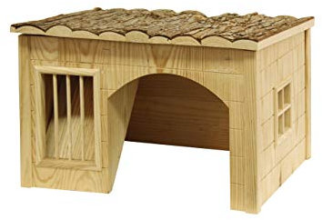 Kerbl Pet Nagerhaus mit Heuraufe, 42 x 34,5 x 27 cm