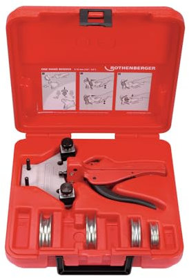 Rothenberger TUBE BENDER Set Einhand-Biegegerät, 6mm-8mm-10mm-12mm Arbeitsbereich Durchmesser | 24132 | Biegemaschine zum biegen von Rohren
