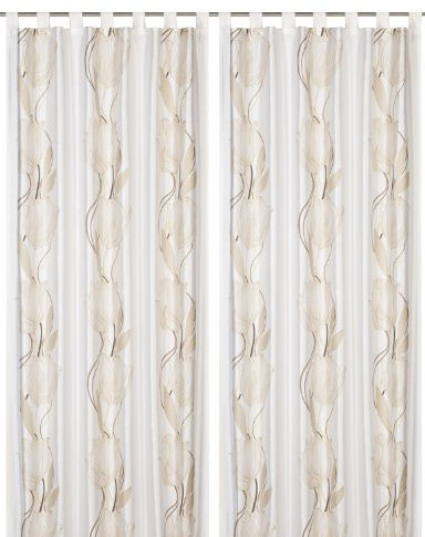 Schlaufenschal Seduction 140 x 255 cm Blumen braun blickdicht 187200