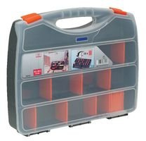 DURATOOL D01928 Compartment Storage Box, Orange - 80mm x 480mm x 380mm