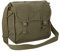 Bolsa bandolera grande, de lona y algodón Verde verde oliva L