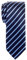 Retreez Herren Schmale Gewebte Krawatte Regimentsstreifen Gestreifte 5 cm - marineblau mit hellblau Gestreifte