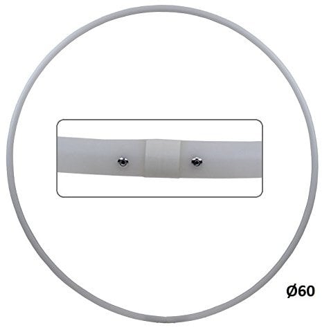 HOOPOMANIA Hula Hoop Rohling 16mm [60cm - weiß] Kleiner Hula Hoop aus robustem HDPE