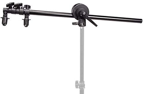 Extension Grip Boom Arm with Grip Head, 25-68 Reflector Holder Telescopic for Light Stand Tripod Reflector, for Photo Studio Video Photography