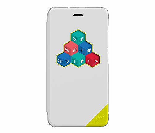 Wiko WKPRFIWH3702 WiCube Custodia con Finestra Interattiva Lenny 3, Bianco