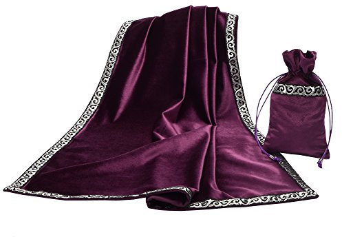 BLESSUME Tarot Tischdecke Altar Tarot Tuch, One Size (Lila)