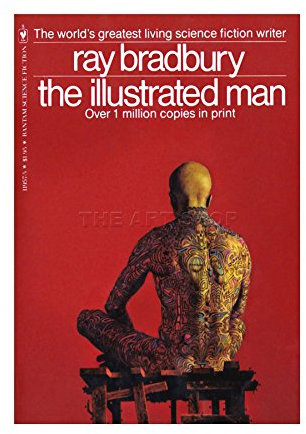 BOOK COVER 1951 RAY BRADBURY MAN SCI FI ART FRAMED ART PRINT F12X206