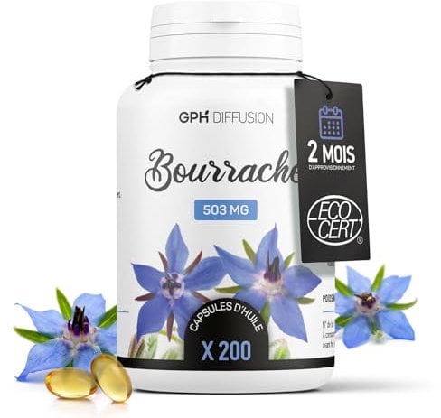 Bourrache Bio 503 mg - 200 capsules marines