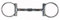 HKM Ring Snaffle Westernpferde Silber 135 mm