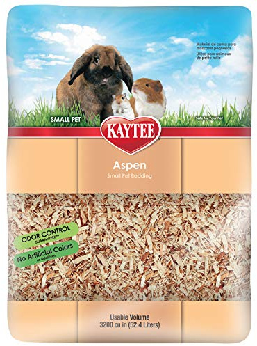 Kaytee Aspen Small Animal Pet Bedding For Pet Guinea Pigs, Rabbits, Hamsters, Gerbils, and Chinchillas, 52.4 Liters