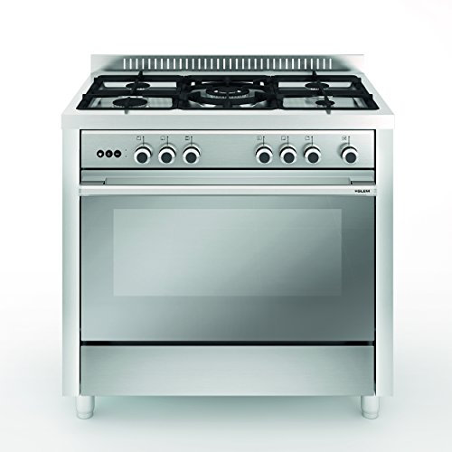 Vitrokitchen - Cocina Gas 5 quemadores glem Modelo Matrix Gas butano, Talla 90x60