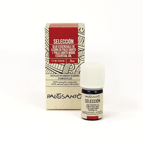 PALOSANTO - Ätherisches Palo Santo Öl Seleccion – 100% Natürlich Bursera Graveolens – Für Massagen oder Diffusor - 5 ml