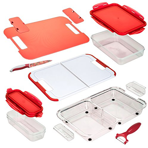 Genius Slice N Store | Aufbewahrungssystem | 14 Teile | Bekannt aus TV | NEU