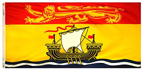 Annin Flagmakers Model 220175 New Brunswick Canadian Province (Territory) Flag 3x6 ft. Nylon SolarGuard NYL-Glo 100% Made in USA