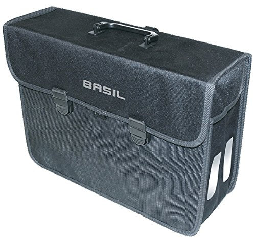Basil Gepäckträgertasche Malaga Fahrradtasche, Black, 40 x 16 x 31 cm