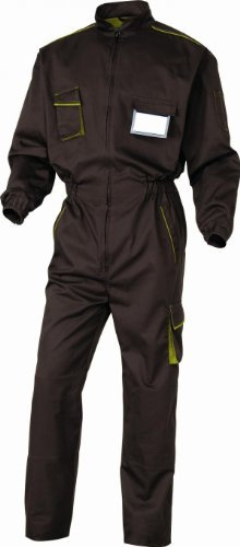 Delta Plus M6COMMAXG Panostyle Arbeitsoverall Aus Polyester Baumwolle, Braun-Grün, Größe XL