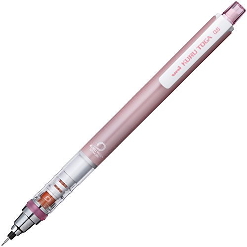 Uni Kurutoga Druckbleistift Standard, 0,5mm, schwarz babyrosa