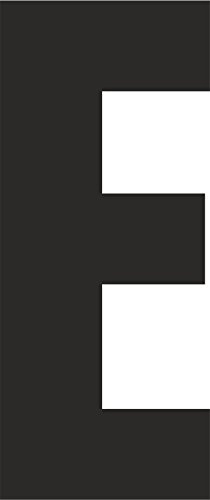 Self Adhesive Vinyl Letters/Numbers 17cm - Ideal for Signs/Wheelie Bins/Vehicles (Black E)