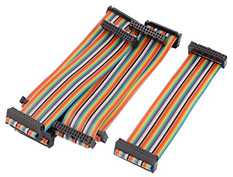 sourcing map 6Stk 2,54mm Tonhöhe 26 Pin 26 Wege F/FIDC Flach Flachbandkabel Flachkabel 15cm DE de