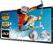 150 Pouces Écran de Projection Écran de Projecteur en Toile Full HD 3D 16 9 Portable pour Vidéoprojecteurs Home Cinema/Plein Air, 16 Œillets Métalliques (332x187cm)