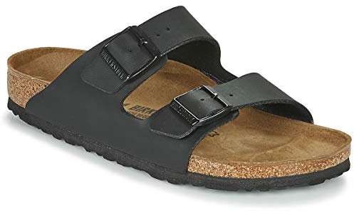 Birkenstock Arizona Birko-flor, Slides Unisex Adulto, Black 051793, 41 EU Stretta