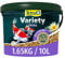 Tetra Pond Variety Sticks - Fischfutter-Mix für Teichfische aus drei verschiedenen Sticks, für die Gesundheit, Farbenpracht und Vitalität aller Fische im Teich, 10 L Eimer