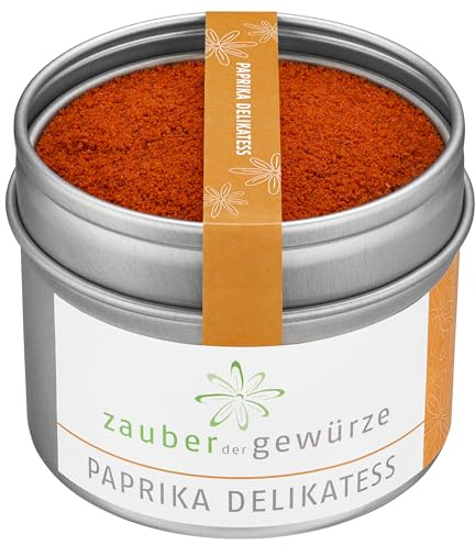 Zauber der Gewürze Paprika Delikatess – Original spanisches Paprikapulver für einen süßlich-scharfer Geschmack, ideal für Schmortöpfe, 50 g