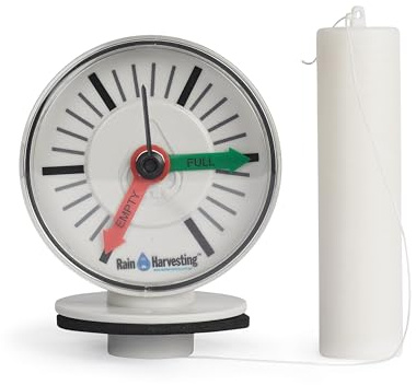 Rain Harvesting Tank Gauge, Tank-Top Water Level Monitoring Device for Rain Water Catching Systems