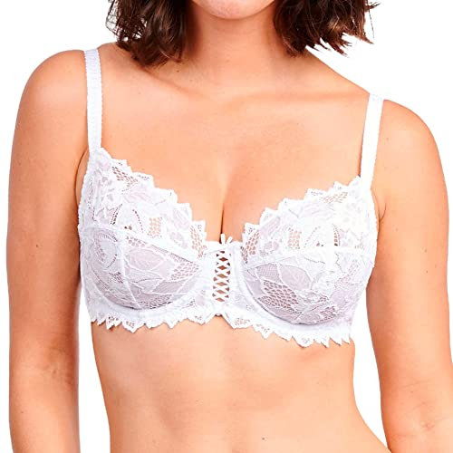 Sans Complexe - Arum - Reggiseno Push up Classico in Pizzo con Ferretto - Donna - Bianco - 5C
