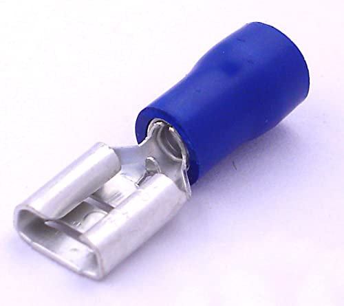 Electrical Crimp Connectors/Terminals for Wiring - 50x Electrical Spade Connectors - FREE FIRST CLASS UK POSTAGE!