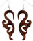 ISLAND PIERCINGS Ohrringe Hänger Handarbeit Holz ER248