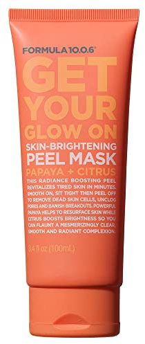 FORMULA 10.0.6 - Get Your Glow on Skin-Clearing Peel Mask, Brightening Facial Treatment for Radiant Skin, 3.4 fl oz (100ml)