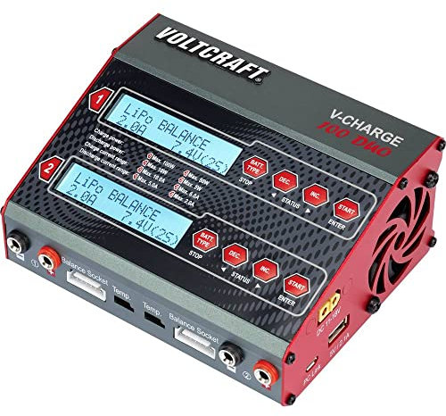 Voltcraft V-Charge 100 Duo Modellbau-Multifunktionsladegerät 12 V, 230 V 10 A, 1388391