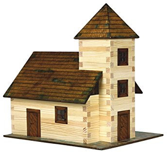 Walachia 8594036430129 - Nr. 12 Kirche Holz Modellbauset, Modellbahn Spur 1/ LGB 1:32