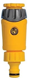 HOZELOCK - Non Return Tap Connector ø 21mm - 26,5mm (1/2- 3/4) : Prevents a Backflow of Contaminated Water, for a Long Leak Free Life [2181P9000], Yellow
