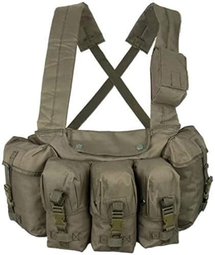 Mil-Tec Unisex 1610353000190000-brystrig Chest Rig, oliv, Einheitsgröße EU