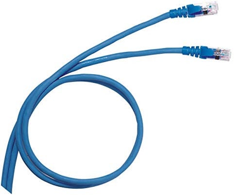 Legrand 051762 PVC Cordon de Brassage et Utilisateurs RJ45 LCS³ Catégorie6 F/UTP Écranté Impédance 100ohms, 1m Longueur, Bleu