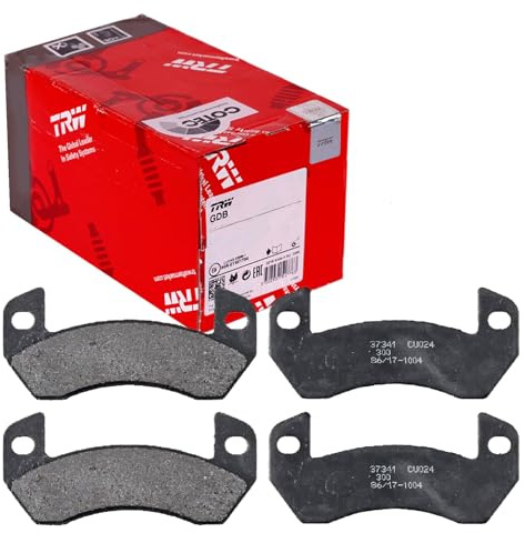TRW GDB1680 Brake Pad Set of 4 Compatible for Aixam A.751 2005 - Rear Axle and Other Vehicles