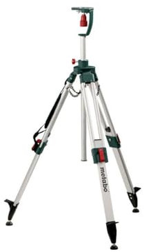 Metabo 623729000 - Treppiede per faro da cantiere a batteria, per altezze di lavoro da 85 a 173 cm, colore: Argento/Verde/Rosso