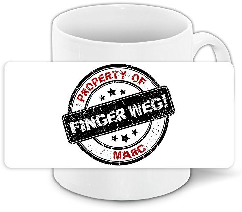 Büro-Tasse mit Namen Marc und schönem Motiv - Nr. 6 - Property of Marc