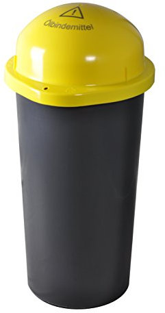 KUEFA DUO 60L - Sammelbehälter mit Laserbeschriftung (Gelb, Ölbindemittel)