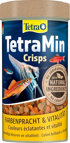 TetraMin Crisps - Mangime per tutti i pesci ornamentali, miscela ricca di nutrienti per pesci sani e acqua limpida, lattina da 250 ml