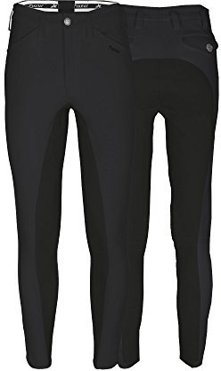 PIKEUR Vollbesatz Reithose Rossini, uni, schwarz