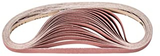 PFERD 585351 BA Kurzbänder, Ausführung Korund A, Flexible Schleifmittel, 120 Korngröße, 610mm x 12mm, 100 Stück