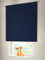 Hochwertiges Verdunkelungsrollo Mittelzugrollo Springrollo Rollo Verdunkelung 60 x 240 cm / 60x240 cm dunkelblau // Verdunkelungsrollo/Verdunkelungs-Rollo/Fensterrollo