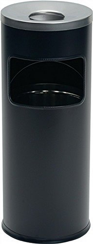 Durable Papierkorb Safe mit Ascher und Flammenlöschkopf, rund, schwarz, 333201