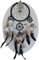 Simandra Original handgefertigter Traumfänger – hängender Dreamcatcher aus natürlichen Materialien handgefertigt ca. 80 cm lang, Durchmesser größter Ring 27 cm