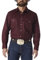 Wrangler Men's Ms70719 Button down shirts, Red Oxide, L