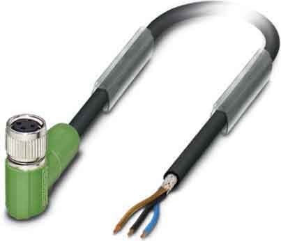 Phoenix 1521795 10 m black, gray-Cable Signal - Cable Signal 10 m, M8, black, gray